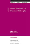 British Journal For The History Of Philosophy