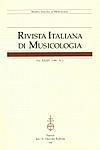 Rivista Italiana Di Musicologia