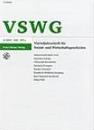 Vswg-vierteljahrschrift Fur Sozial-und Wirtschaftsgeschichte