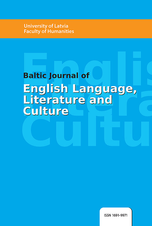 Baltic Journal Of English Language Literature And Culture