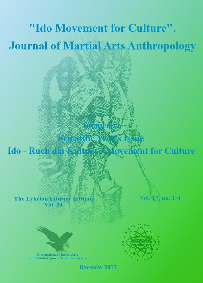 Ido Movement For Culture-journal Of Martial Arts Anthropology